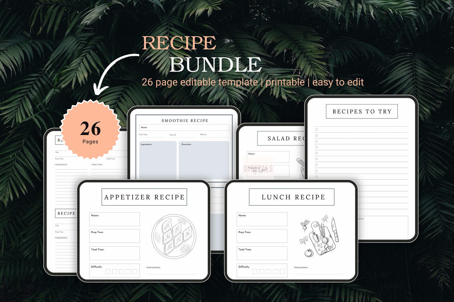 Recipe Bundle MRR | PLR