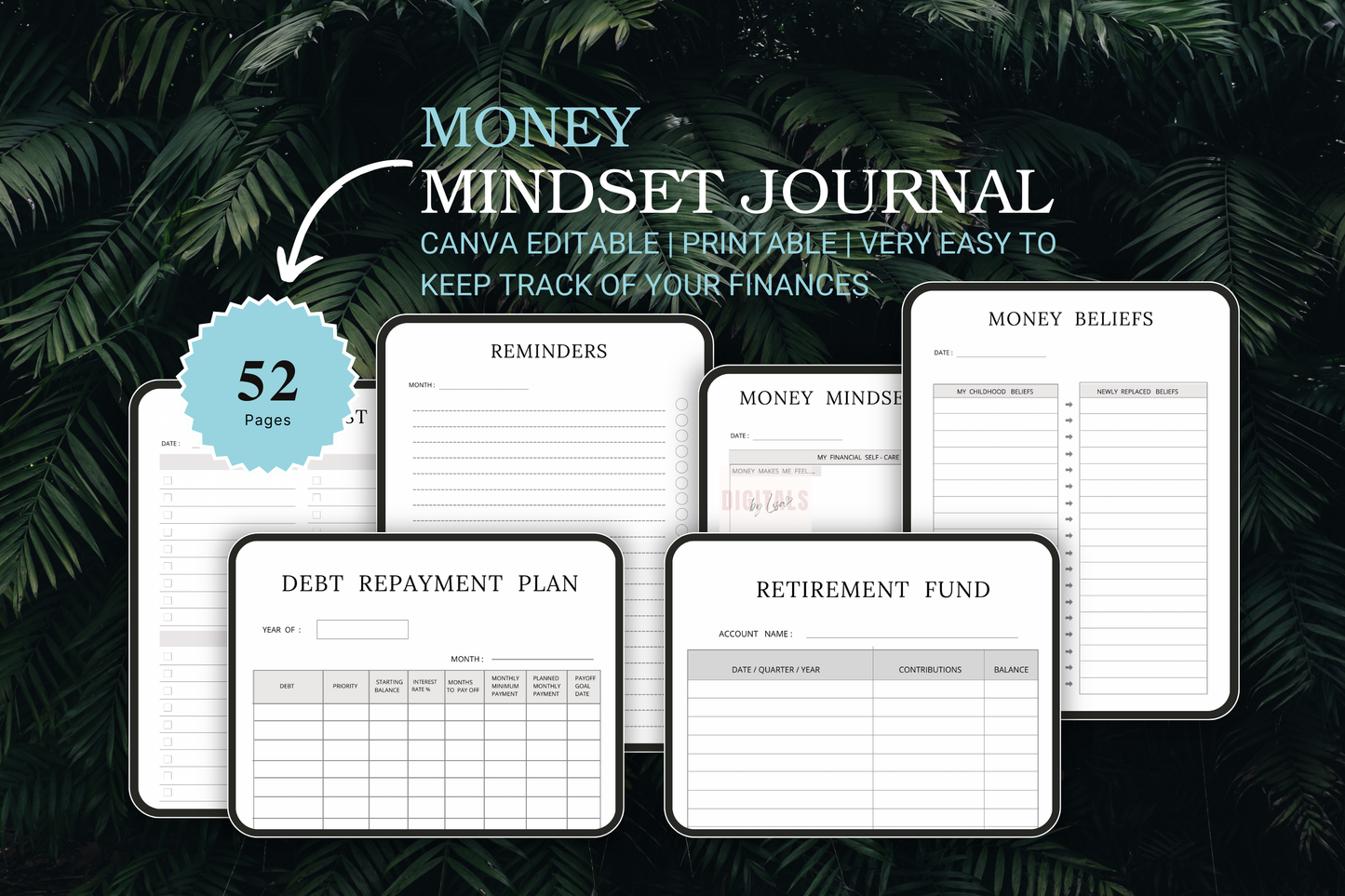 Money Mindset Planner MRR | PLR